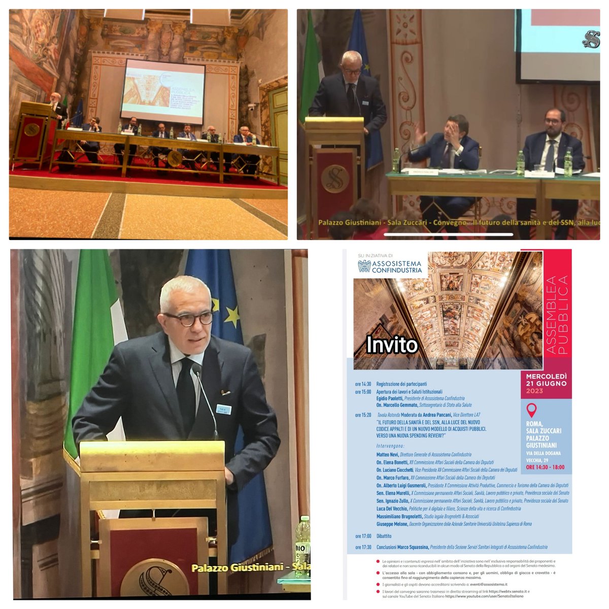 thinkingmelon's tweet image. #sanità #salute #PNRR #Economia #Management #prossimità #digitalizzazione #organization 
Ieri onorato e lieto di aver partecipato con altri autorevoli Relatori istituzionali e di settore all'Assemblea nazionale di @Assosistema1 ponendo spunti pluriangolari di settore.
