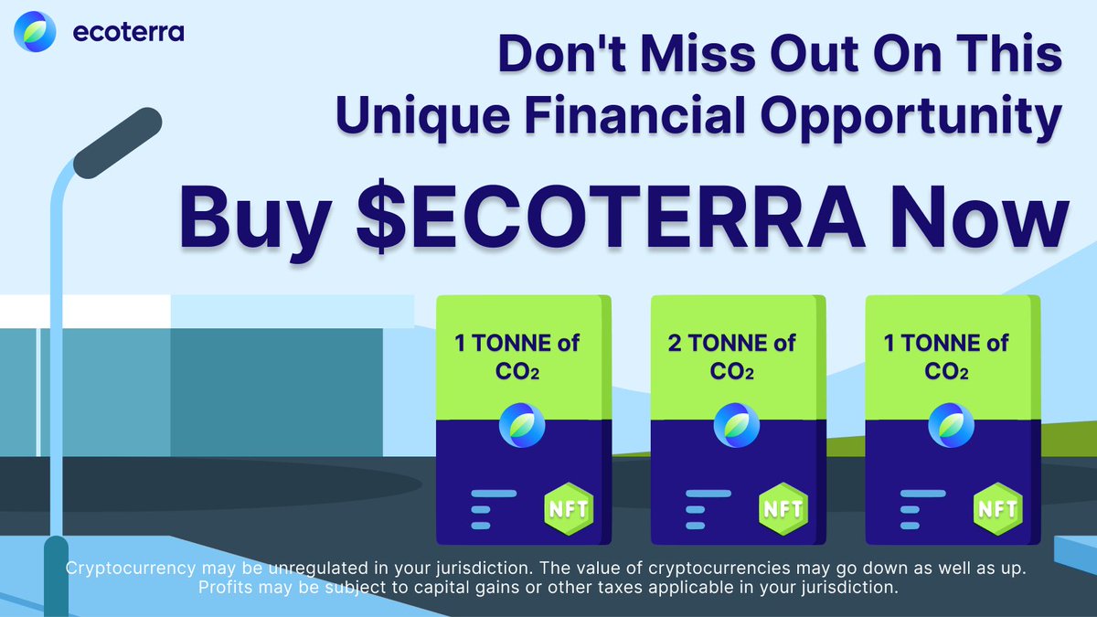 🔥 Calling all NFT lovers! 🔥

We reward our #App users with carbon credits in the form of #NFTs, providing you with financial opportunities when you sell or trade them 💚💰

Join our #Presale now ⬇️

bit.ly/EcoTerraTW

#Cryptocurrency #DigitalAsset #R2E #CryptoPresale