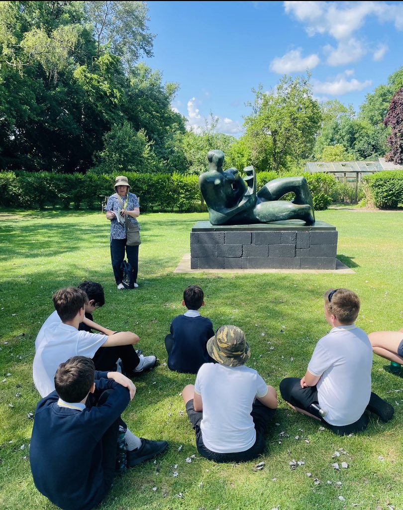 A few pics from the Year 8 Art option trip to the Henry Moore studio and gardens yesterday…: