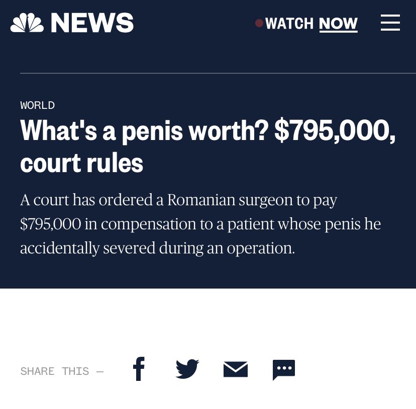 When you’re having a bad day, remember gents your dick is potentially worth R14.5 million. Do with that information what you must.