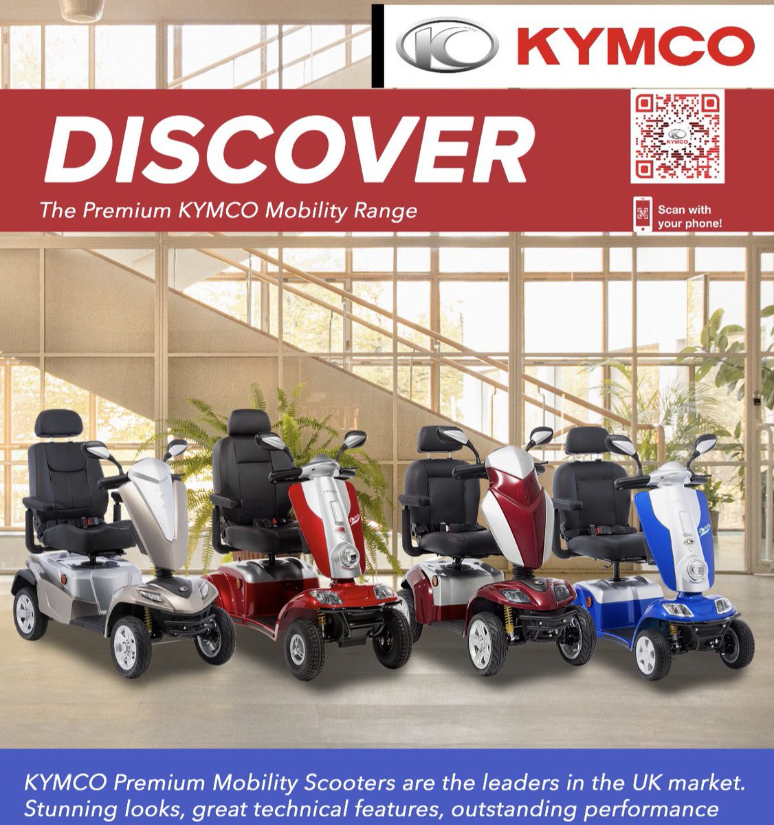MarkHermolle's tweet photo. KYMCO’s Premium Mobility Scooter, simply the best 👍 https://t.co/i0LSLZfnhp
