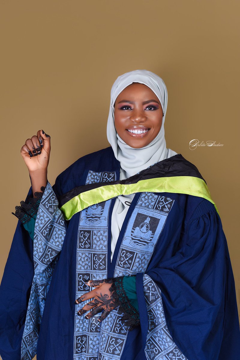 Best Graduating Student Faculty of Social Sciences 🎓
Best Graduating Student Department of Sociology 🎓
Class of 2021/2022 🎓
Graduated with a cgpa of 4.80/5.00 
Alhamdulilah!😊🫶
26th convocation ceremony, Lagos State University.
#LASU26thConvocation 
@LASUOfficial @lasulife