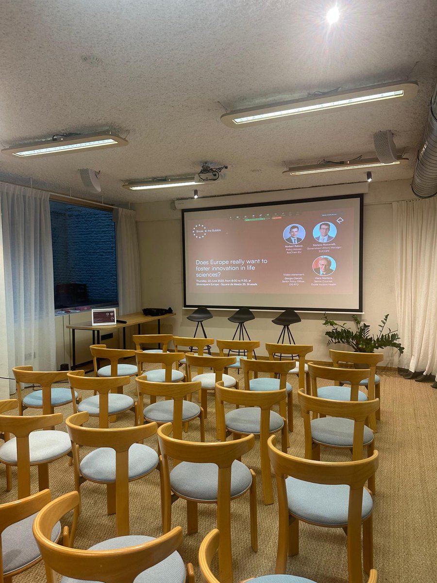 incisivehealth's tweet photo. ☕️🥐It is all ready for our #BreakTheBubble event. We look forward to welcoming you all!
The discussion kicks off at 8.30📍SilverSquare Europe https://t.co/1uvMdmdxdk