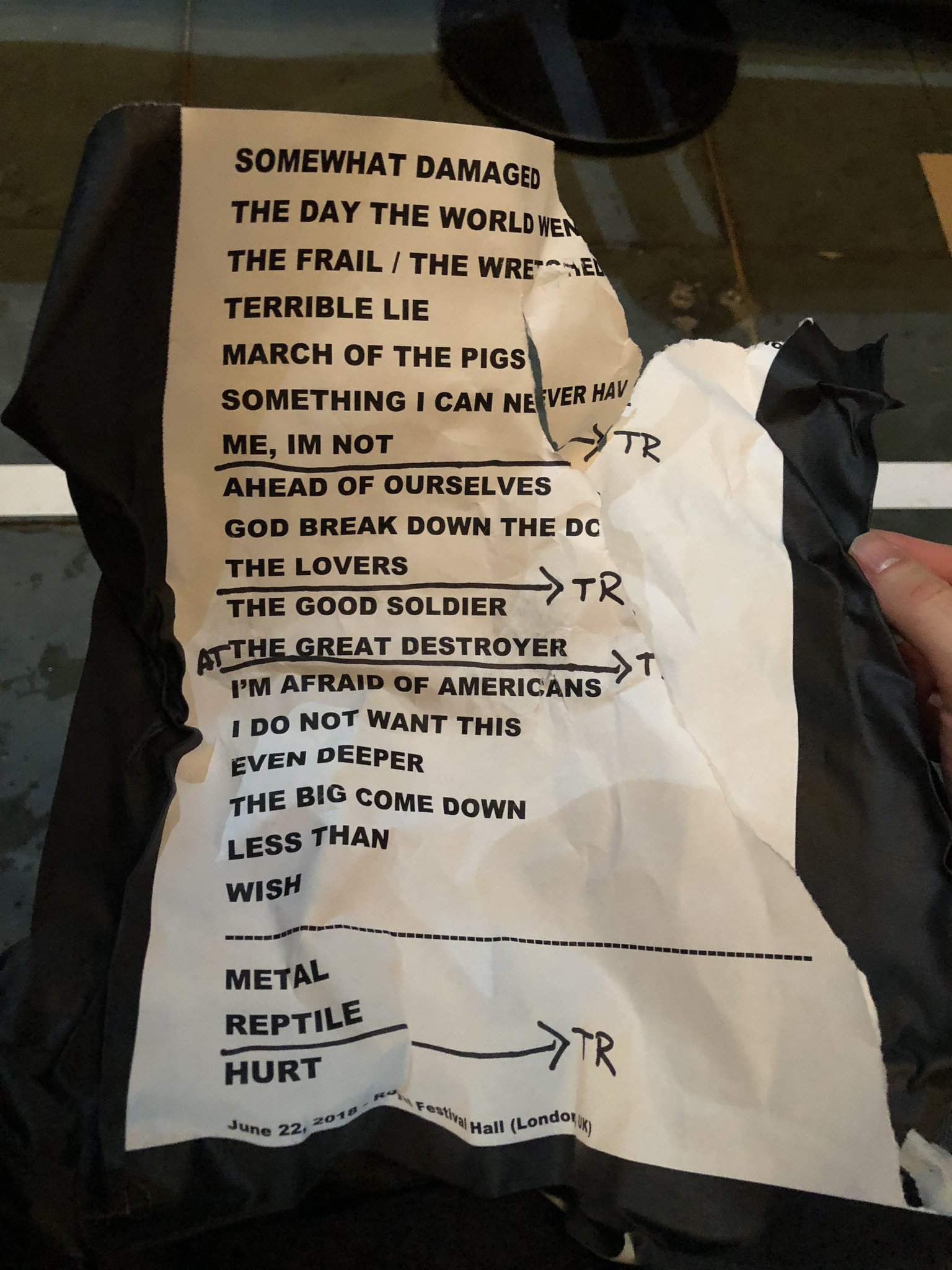 NIN Tour History on Twitter: 