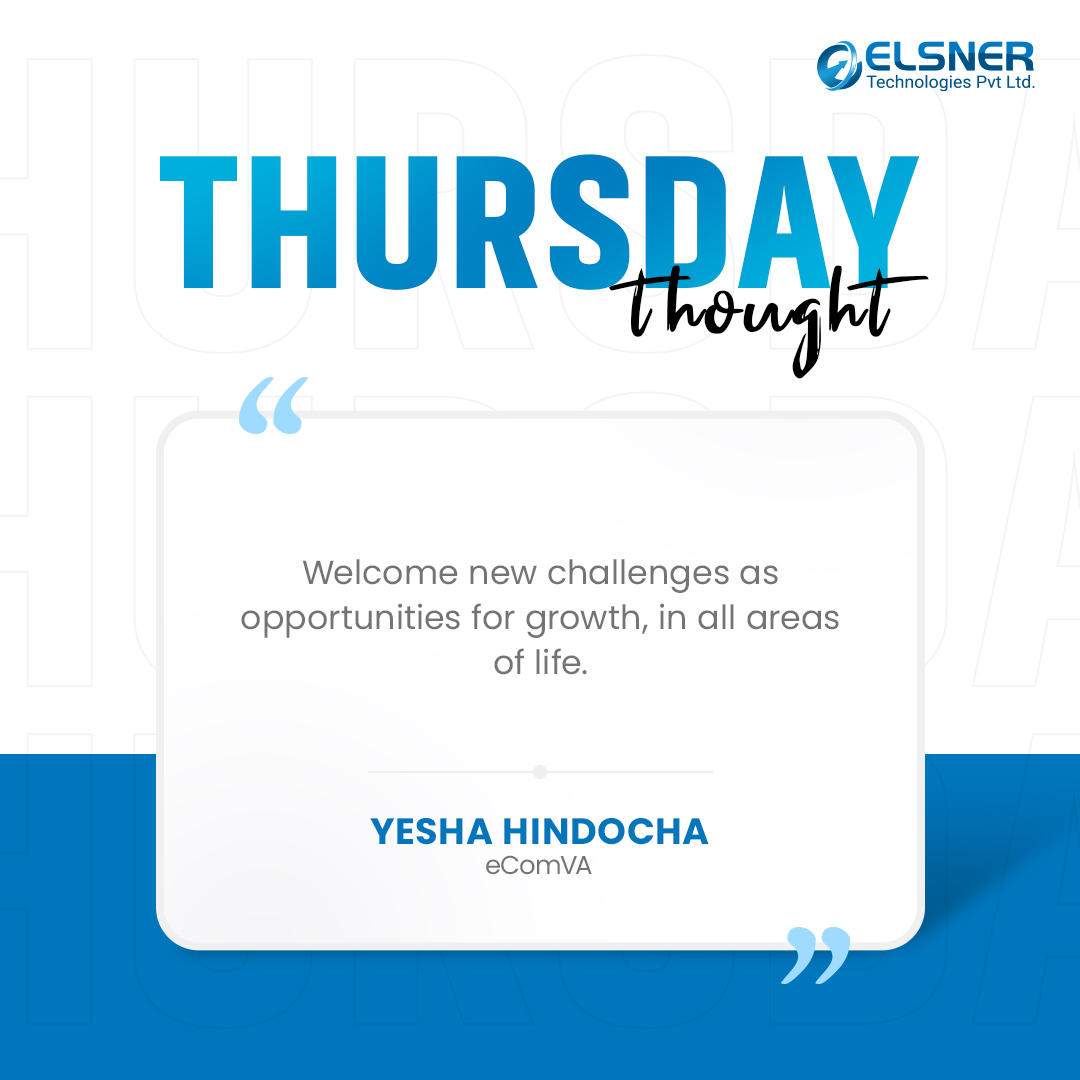 Get a glimpse into the minds of our employees with our weekly
#ThursdayThoughts post. 🧠💭

#Thursday #Thoughts #ThoughtfulThursday #ElsnerFamily #ElsnerTechnologies