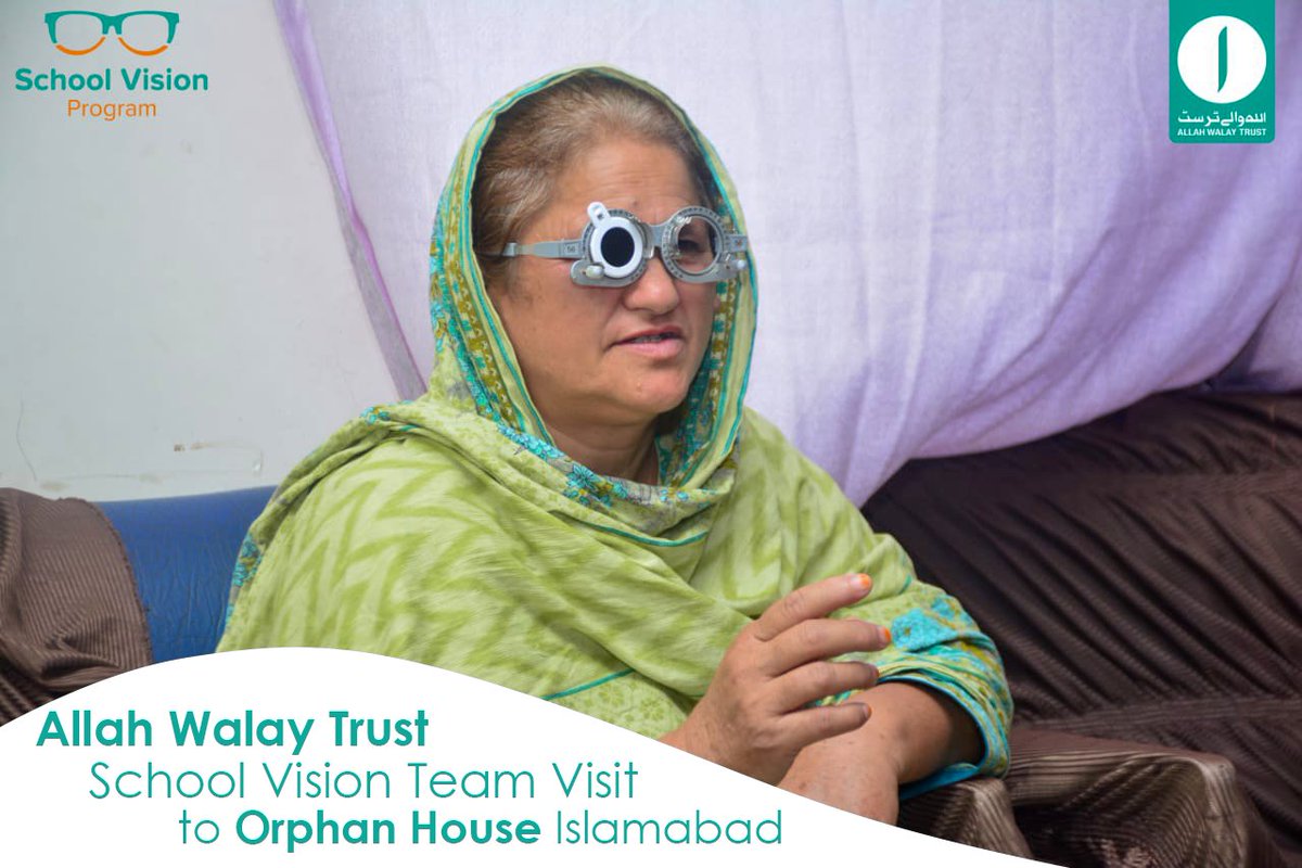 AllahWalayTrust's tweet photo. The School Vision Team of ALLAH Walay Trust organized an eye checkup camp at the orphan house in Islamabad where they checked the eyesight of all the orphans and distributed free spectacles to them.
#Allahwalaytrust #impactofschoolmeal #schoolkhanaprogram #schoolvisionprogram https://t.co/gy4wlvjubX