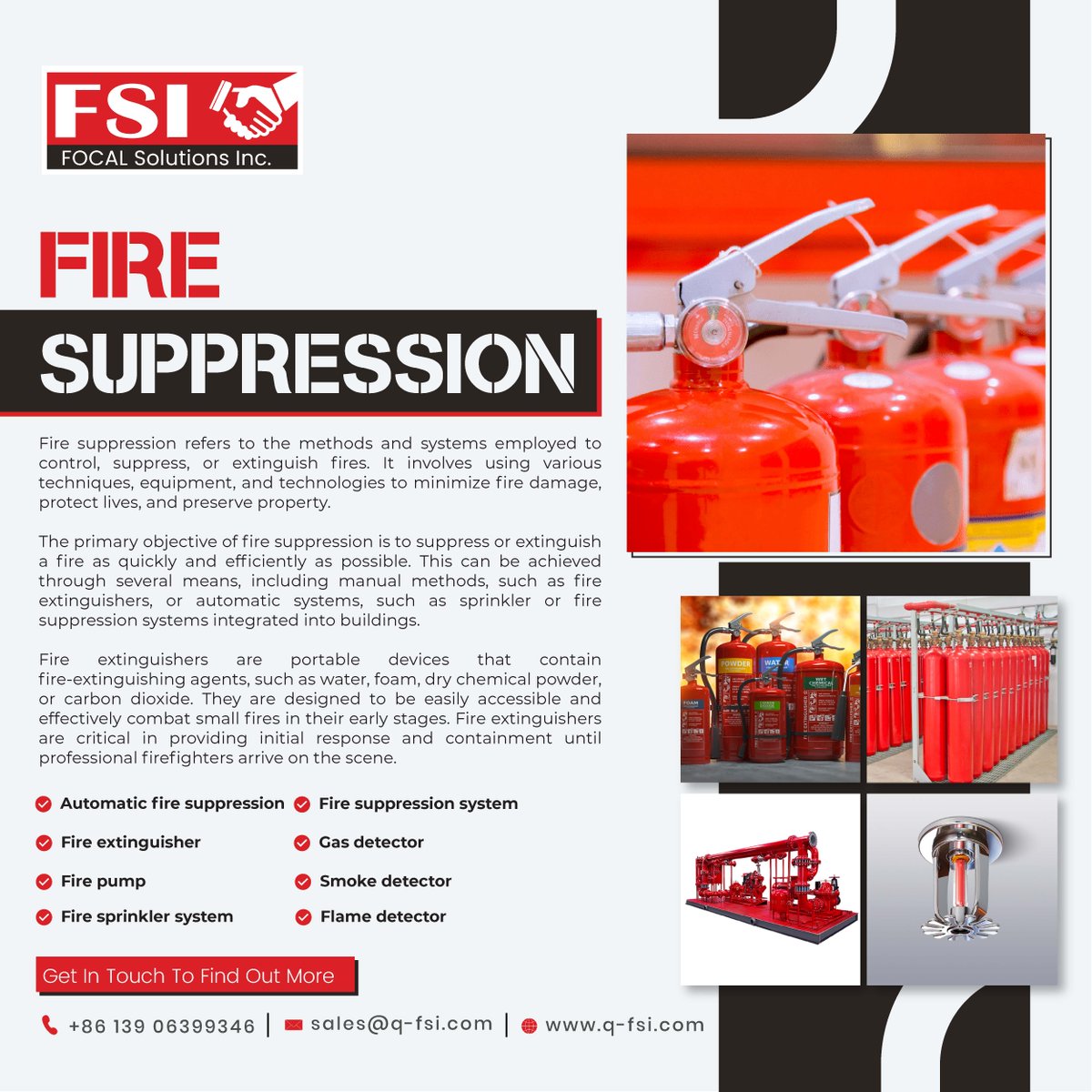 qingdaofsi's tweet photo. Safeguarding Lives, Extinguishing Fires
Fire suppression refers to the methods and systems designed to extinguish or control fires to protect lives, property, and the environment. 

Visit our website: https://t.co/jAf2CNJfXd

#firesuppression #construction #qfsi #saudiaarabia https://t.co/gmgMdnxjQX