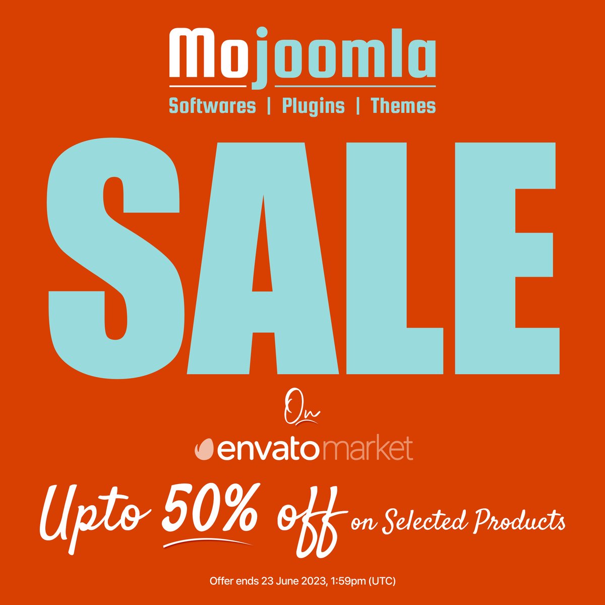 mojoomla's tweet photo. Hurry up! Up to 50% off #Sale is live on #CodeCanyon #envato. Get our complete Codecanyon plugins at 50% off.
Limited time offer
Grab it now: https://t.co/Q074qdJF5L
#school #gym #hospital #wordpress #apartment #church #realestate #sales #software #codecanyon #plugin #menuplugin https://t.co/GWCPAqmiW6