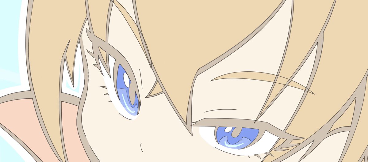 solo blue eyes close-up hair between eyes looking at viewer bangs 1boy  illustration images