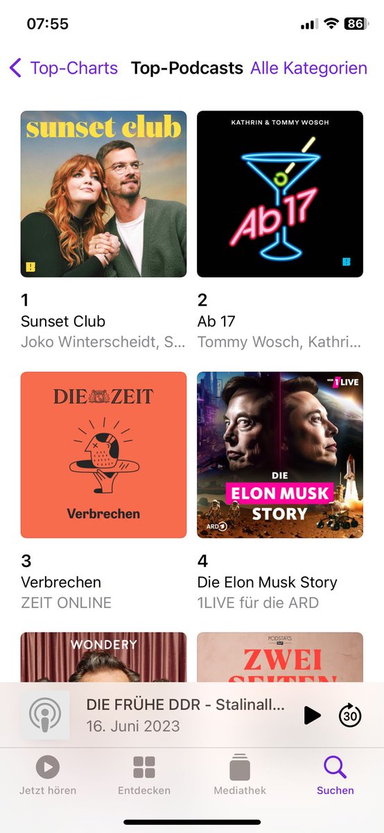 Ich bin das erste Mal in meinem Leben mit irgendwas in irgendeiner Top 10. 👻