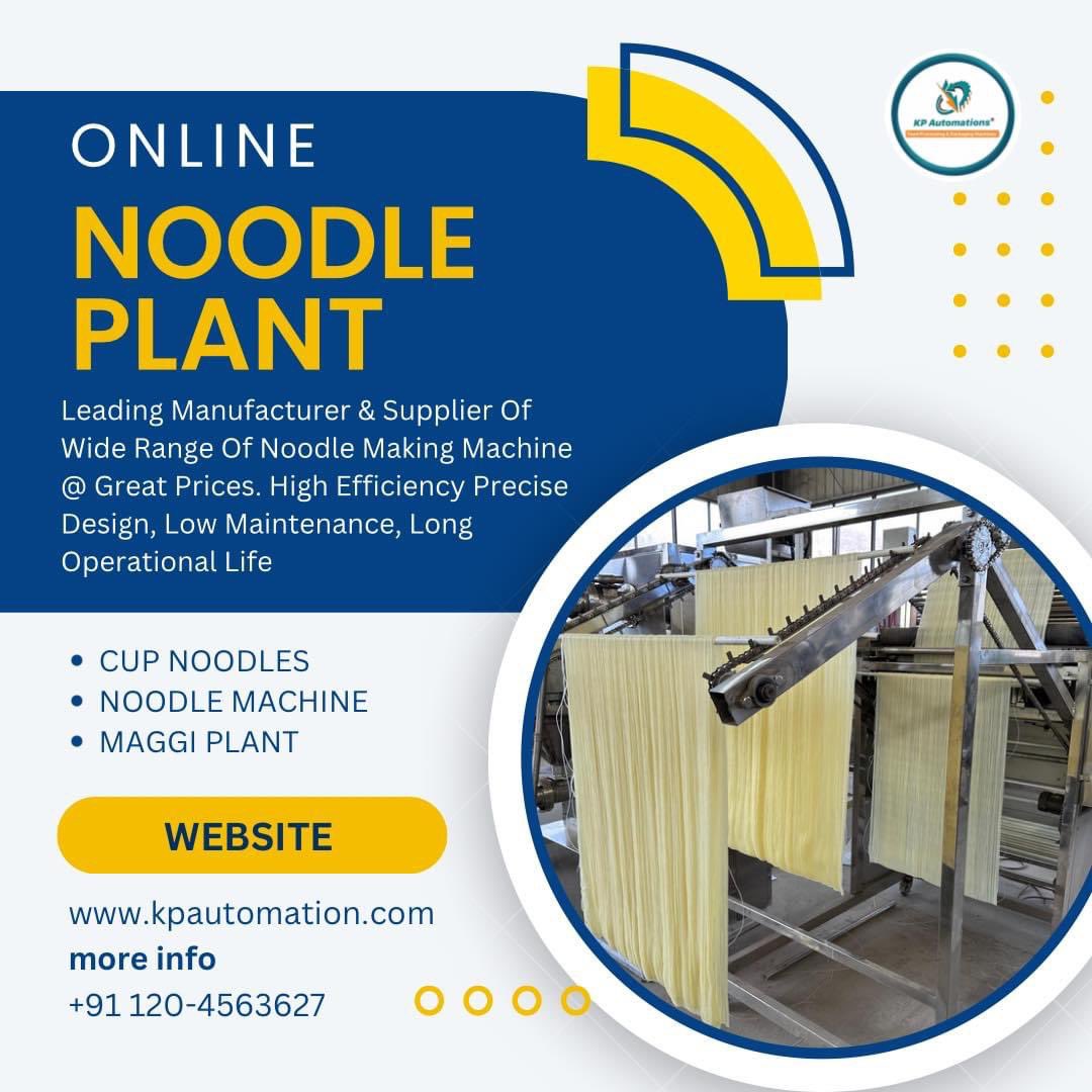 KpAutomations55's tweet photo. We are a known name in the market owing to the success of Instant Noodle Making Machine. This one from our side comes with advance technology. Specialize In instant noodle machine
.
.
.
.
#instantnoodles #noodles #noodlemachine #noodleplant #noodlemachine #kpautomations https://t.co/iSEPhTlSNZ