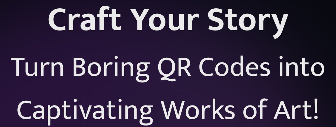 youtechrive's tweet image. Craft Your Story
Turn Boring QR Codes into Captivating Works of Art! -
AI Tools - Day 6

#aifreetools #freeaitools #aiartgenerator #aitools #AI #freetools #day6