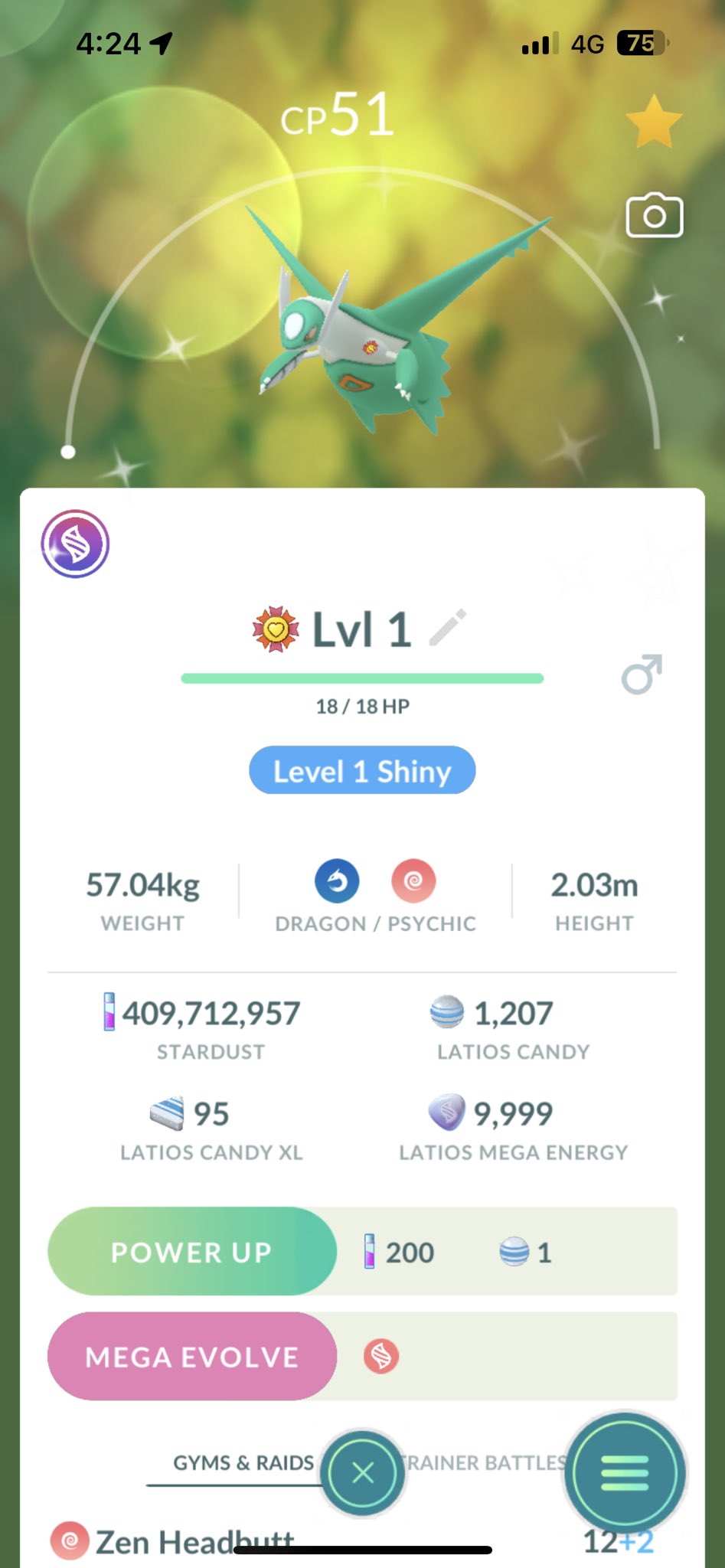 Pokémon GO Shiny level 1