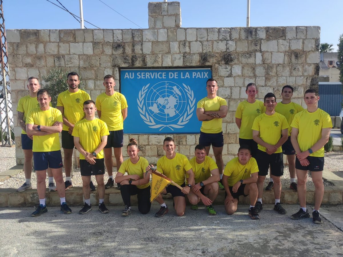 #DAMAN | 👊🏃🏃‍♀️  + 13167 km ! 
Du 15 avril au 15 mai, les casques bleus 🇨🇵 🇫🇮 ont participé au challenge '93 RUN' organisé par la batterie de la #FCR pour #TenirLEffort 💪 au 🇱🇧 !
➡️ Ensemble #AvecNosBlessés !
#CohésionDéfense