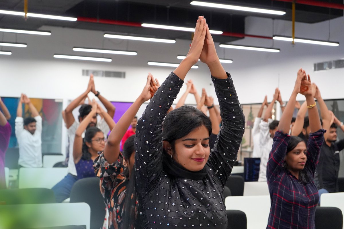 intersmarts's tweet photo. Celebrating the power of yoga in fostering wellness and unity within our workplace community. Inter Smart employees strike a pose for International Yoga Day, embracing mindfulness and wellness through yoga sessions.
#InterSmart #WellnessAtWork #InternationalYogaDay2023 https://t.co/hLlumL9HsS