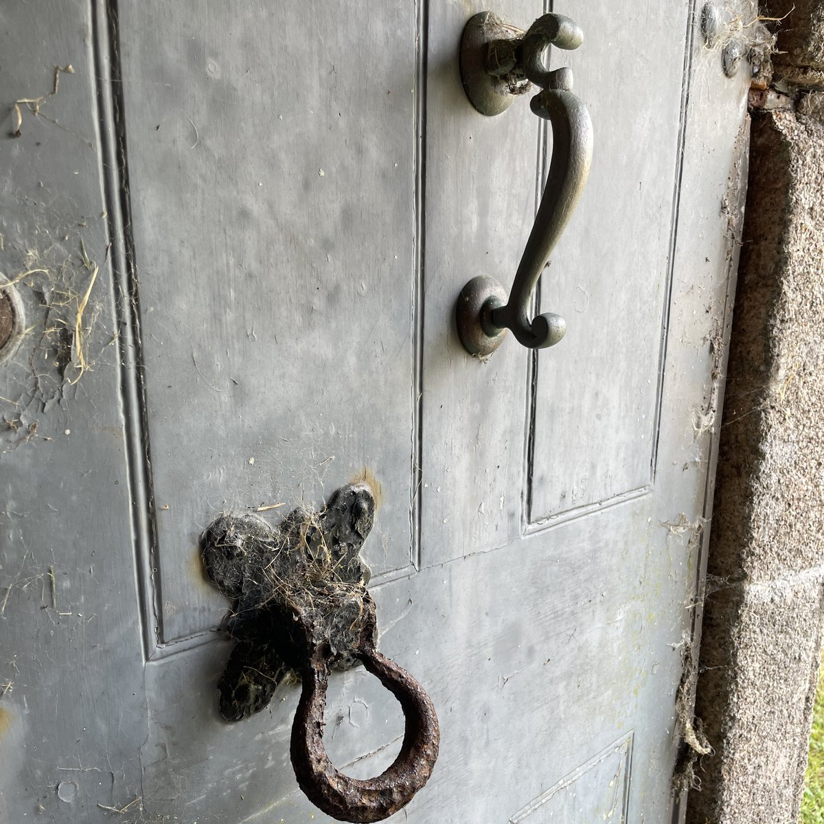 Ageing ironwork on a  different door at St George’s Modbury , Devon 

#IronworkThursday