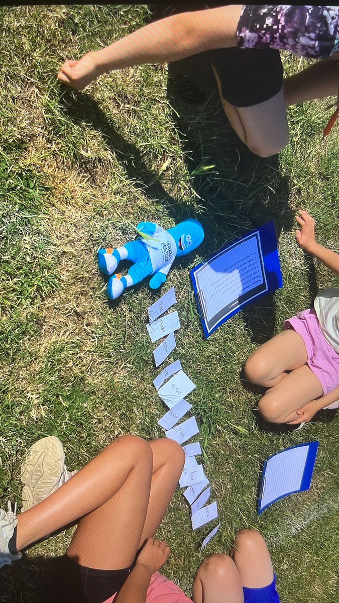 AbelSmithSch's tweet photo. Year 5 enjoying their #TeachActiveMaths festival packs for National School Sport Week. #activelearning #TeamAS @TeachActive They were ordering 5 and 6 digit numbers and adding fractions and converting to mixed numbers. (With the help of Motty of course!) https://t.co/1he8mG4N7H
