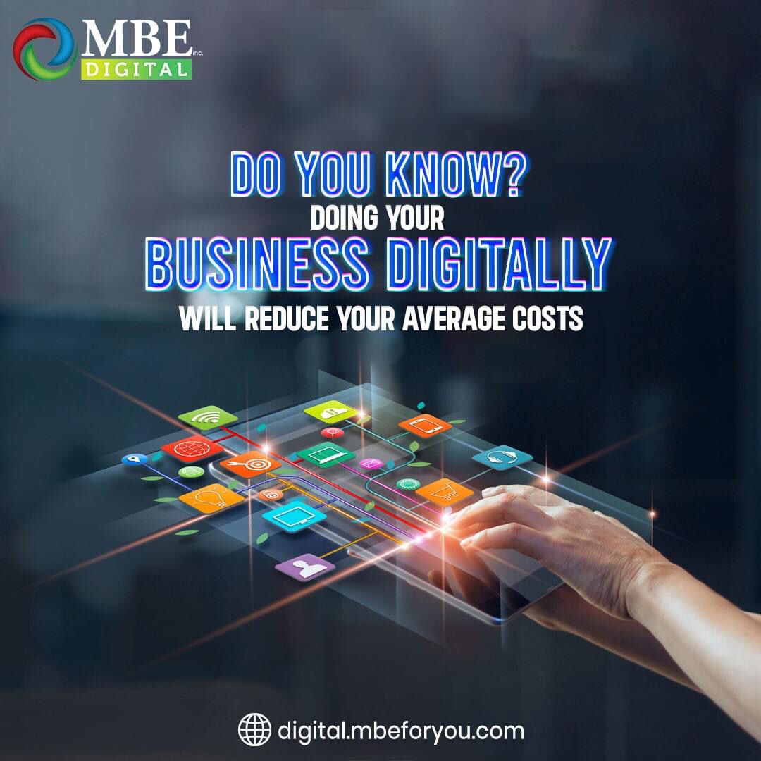 SamiBDO's tweet image. Discover how going digital can streamline your operations, optimize efficiency, and reduce average costs. Don't miss out on the financial advantages of the digital era!
Contact Us:
Phone: +92 324 1458677
Email: syed.sami@mbeforyou.com
.
.
.
#DigitalRevolution #MBEDIGITAL