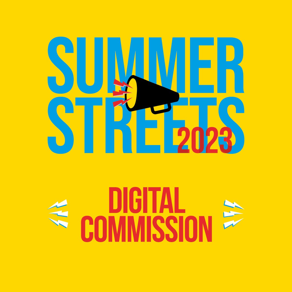 📣Artists! Today we launch our digital commission for 2023. Up to £1000 for a piece of digital work that will accompany this year's Summer Streets programme. More info here: summerstreetsfestival.com/getinvolved