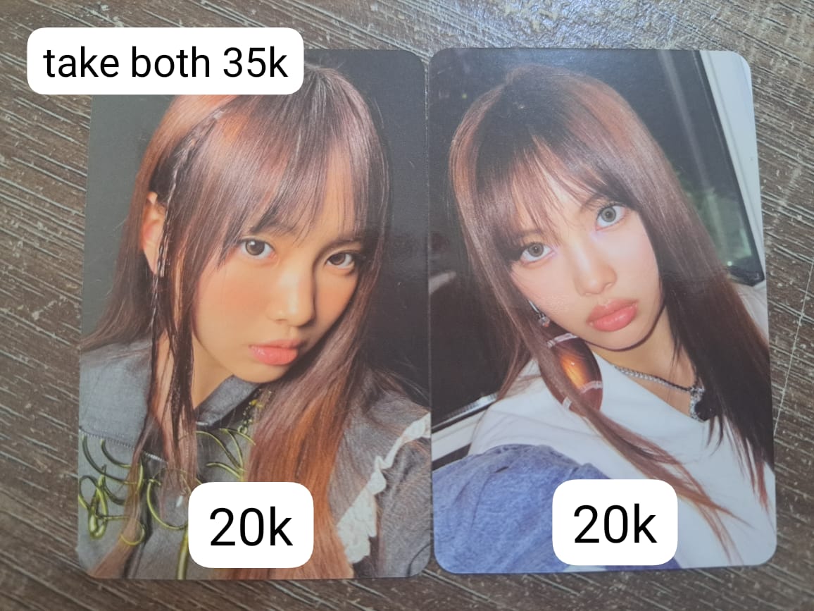 lia_leei's tweet photo. [ WTS PC NEW JEANS ]
📍 INA, BDG
💌 condi by dm
✅️ shopee
❎️ packing (3k)
t. hyein haerin OMG weverse c ver https://t.co/HPJ02QSdhf