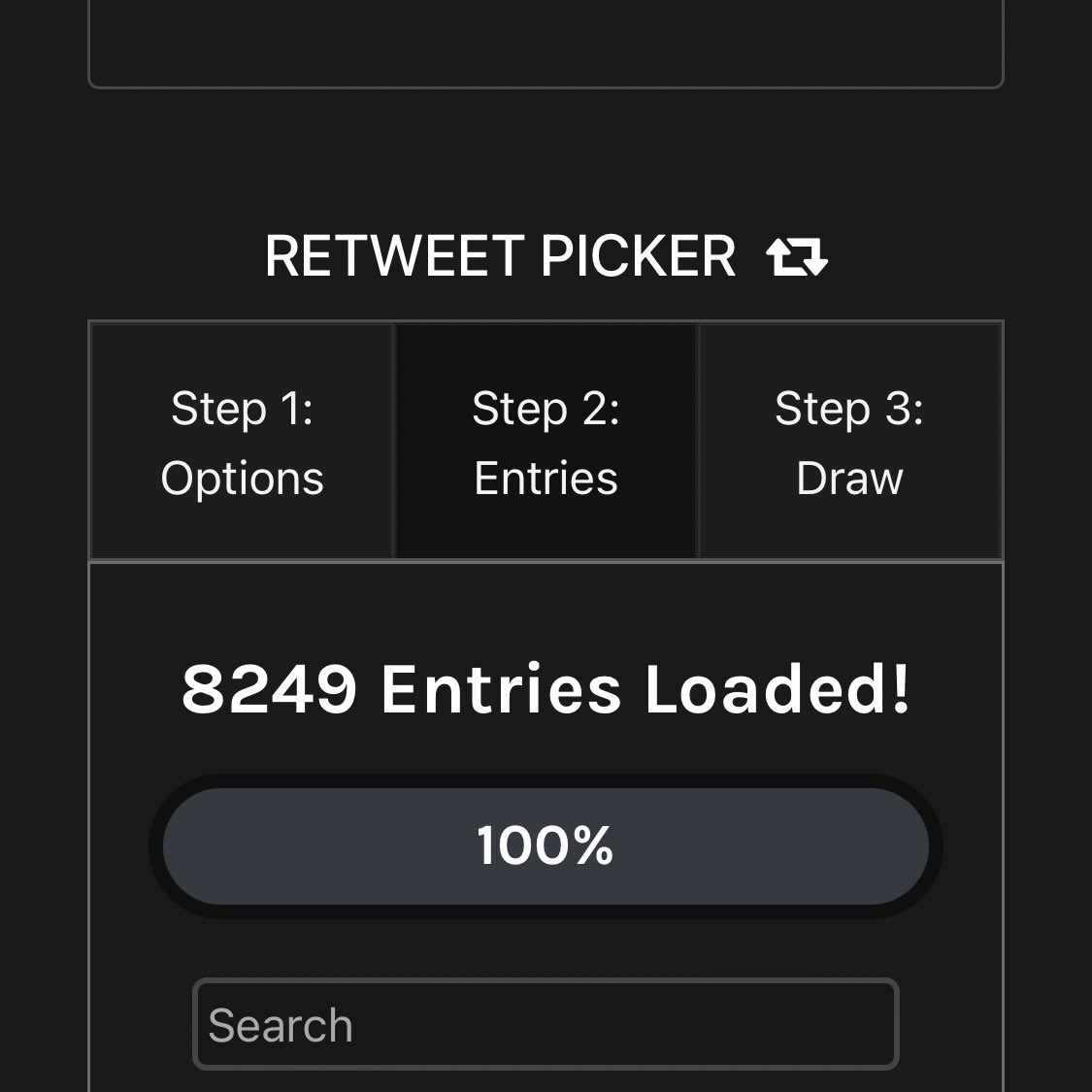 Literally paid $22 to get 5k entries 🫠

Should we wait or use twitterpicker even it's 8k only? 🥹
