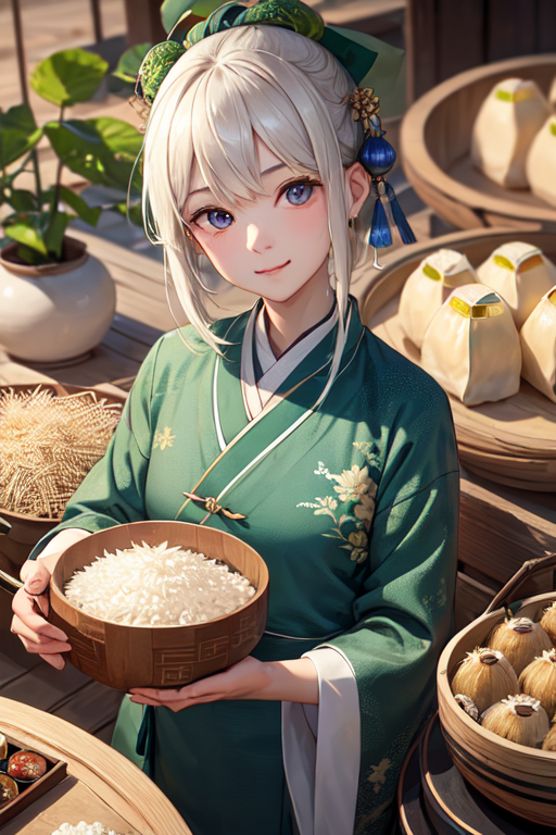 RongSama's tweet photo. 想要做張張端午應景圖，AI大概是不認得粽子，出來的全是米飯
#StableDiffusion #AiArt #AIイラスト https://t.co/IFnd8KwU0w