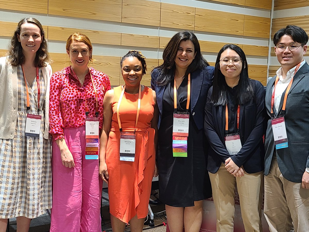 Here's the team of bright scientists & researchers who presented their work at the President's Pick session of #MASCC23. Their work proves that the sky is the limit for cutting-edge research to improve cancer supportive care! @CancerCareMASCC @maryam_lustberg