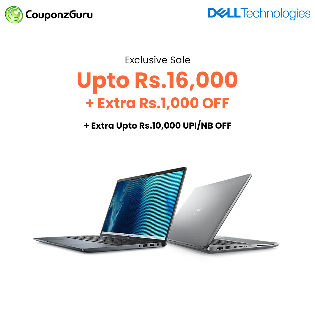 couponzguru's tweet image. Buy New Laptop From Dell And Get Exclusive Upto Rs.16,000 &amp;amp; Extra Rs.1000 Coupon Discount On Laptops, Monitors &amp;amp; More. Also Avail Extra Bank Discount.
Shop Now - couponzguru.com/dell-online-of…
#Dell #DellLaptop #i3Laptop #i5Laptop #ExclusiveSale #sale #offers