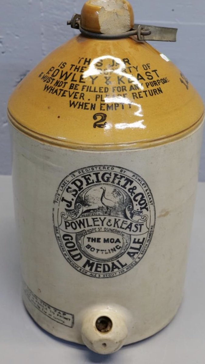 Just spied this. Speight’s refill bottles featuring a moa logo 100ish years back by Powely and Keast. Does this make it the original moa beer? haywards.co.nz/auctions/86/ca…
