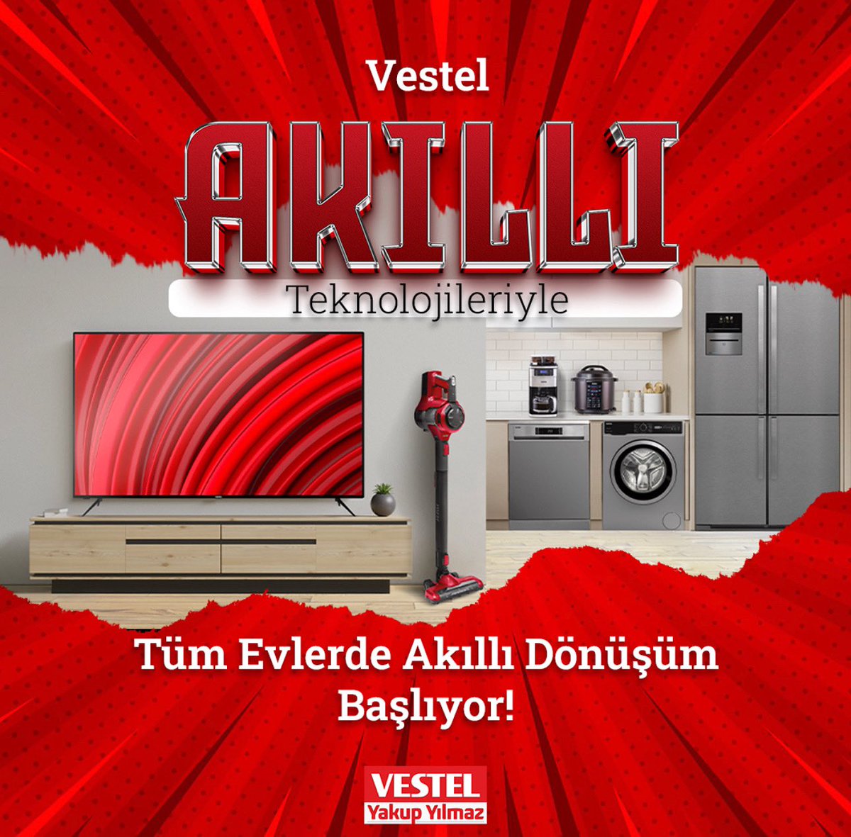 Vestel akıllı teknolojileriyle tüm evlerde akıllı dönüşüm başlıyor.❣️

#vestelyyakupyilmaz