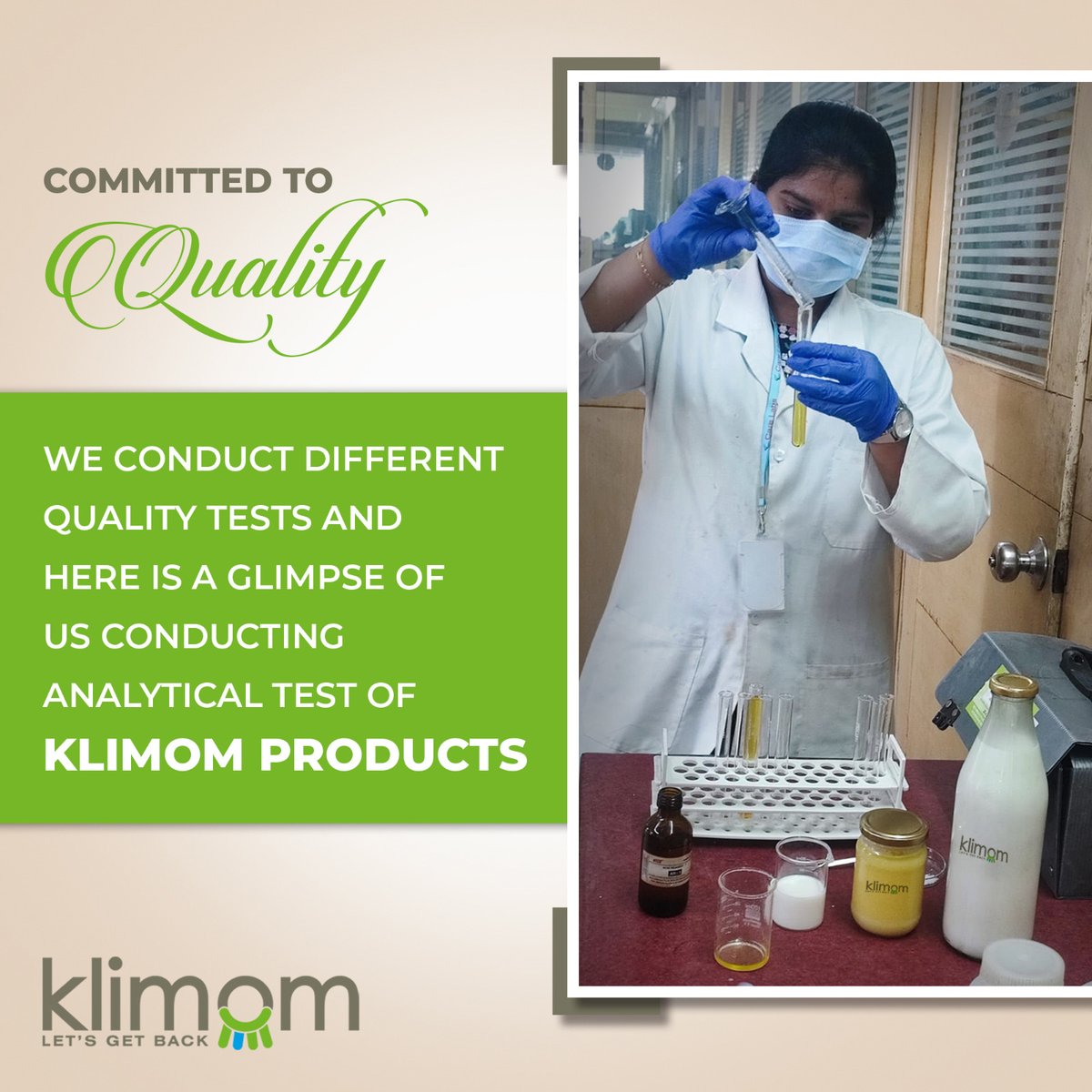 We at Klimom Wellness And Farms conduct different quality tests and here is a glimpse of us conducting analytical test of Klimom Products
#antibiotics #puremilk #quality #antibioticfree #a2milk #a2ghee #milkrevolution #healthyliving #india #milkadulteration