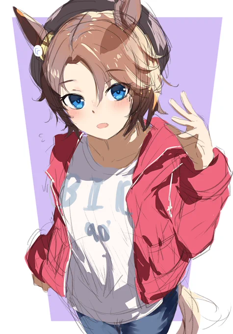 ナリタタイシン私服 rkgk #ウマ娘