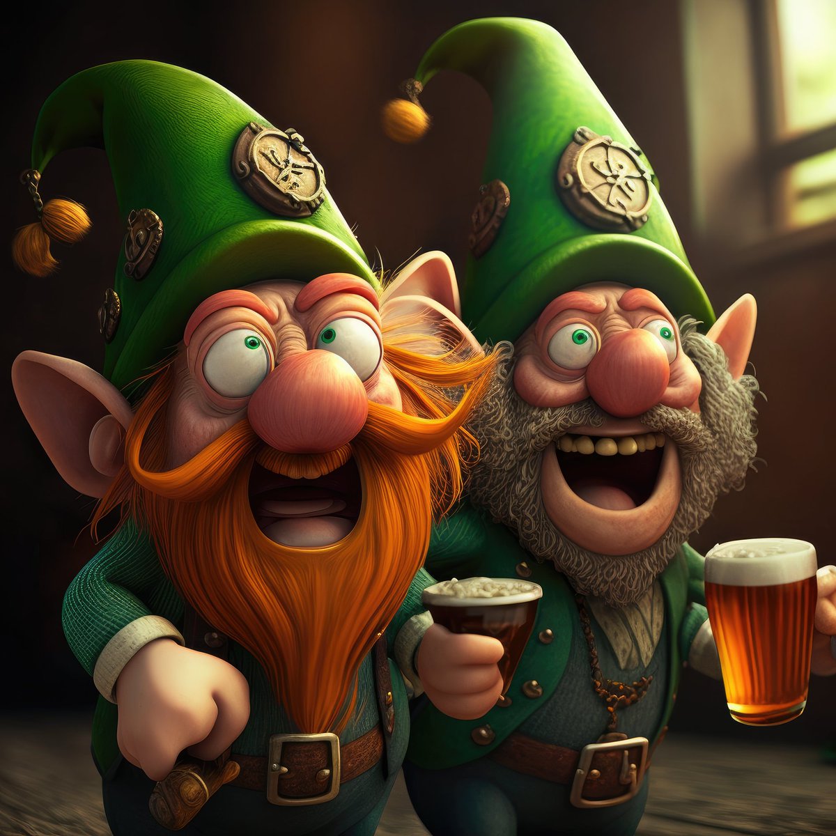 Zar and Gar 🍀

Mischievous leprechauns with hearts of gold! 

They're always stirring up a bit of playful trouble, but when someone's in need, they're there in a flash. 

Their mischievous ways bring joy, and their kind hearts ensure help is never far away. ✨
#LeprechaunArmy 🍻