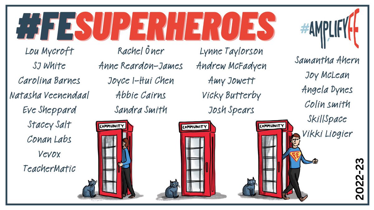 Yesterday was #TeacherAppreciationDay so we wanted to say a big thank you to the FE practitioners, projects and organisations that have been involved in the #AmplifyFE community space - you are all #FESuperHeroes! Pls share widely to help celebrate them 🎉