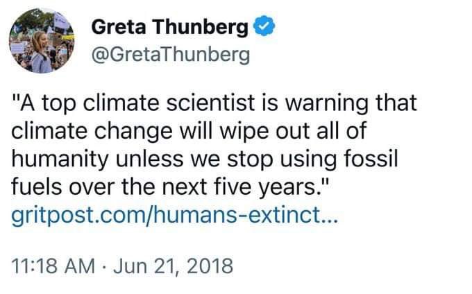KnutMort1's tweet photo. @GretaThunberg we are still here.. Oh, and btw. You can get a «top» scientist to tell you anything you like.  #climate #fakenews https://t.co/JUJuKuU44a
