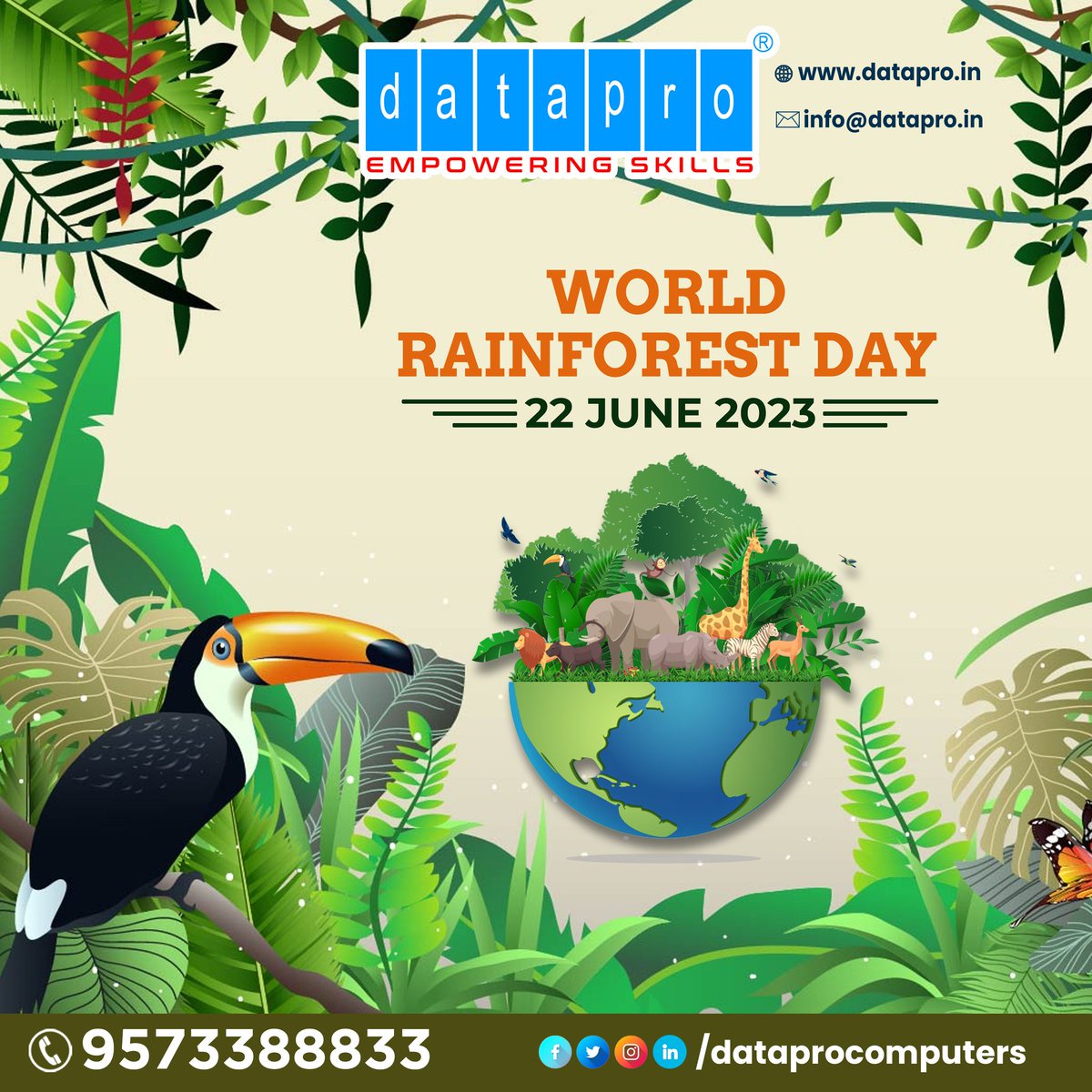 Datapro_online's tweet image. &apos;Lungs of the Earth&apos;
Let&apos;s preserve these lungs of the Earth for our survival and the planet as well.
Happy World Rainforest Day!
Contact: 9573388833
Website: datapro.in
  #machinelearningcourse #datascience #datasciencetraining
#internships#WorldRainforestDay