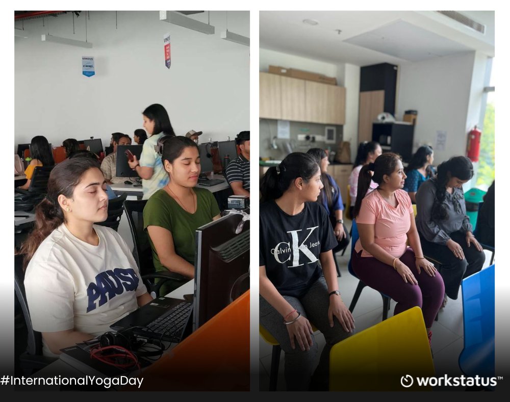 workstatusapp's tweet image. The Perfect Blend of Yoga and Summer Fun! 🧘🌞✨
The remarkable team at #Workstatus (#ValueCoders), celebrated #InternationalYogaDay with boundless enthusiasm, embracing a Mango-themed #SummerFiesta.
Take a glimpse into our incredible journey of celebrating #wellness!
