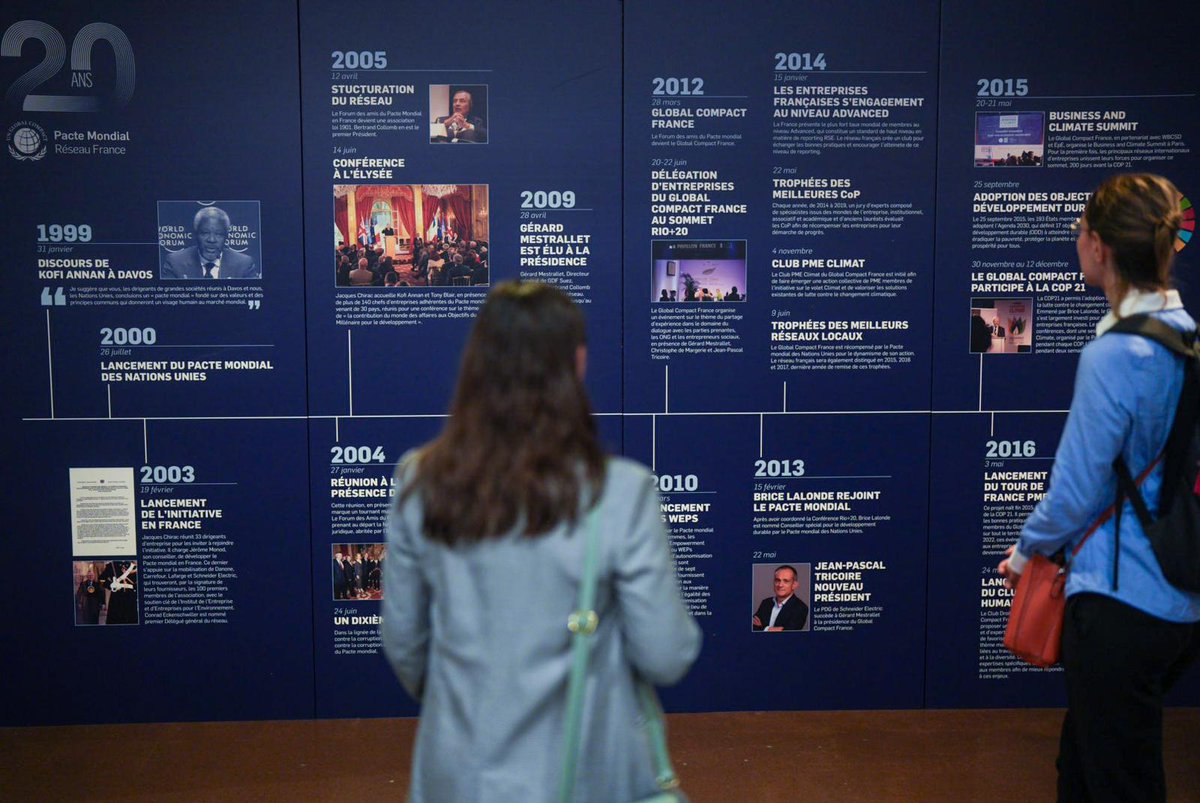 PactemondialFr's tweet photo. 🎂 Nous sommes aujourd'hui réunis à l'@UNESCO_fr pour célébrer les 20 ans du réseau français du Pacte mondial des Nations Unies. Suivez les temps forts de cette journée fédératrice, porteuse de sens et d’engagement ! ⤵️

#PMRF20 https://t.co/SUH9xBAG43