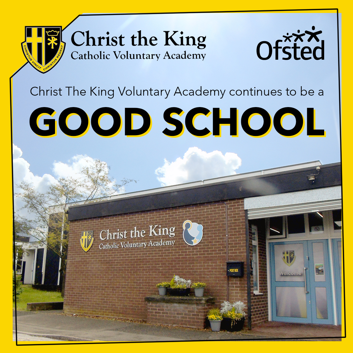 On the 10th and 11th May, Ofsted inspected our school, and we are proud to announce that Christ the King continues to be a ‘Good’ school.
You can find the full Ofsted report here - christtheking.notts.sch.uk/ofsted-report/