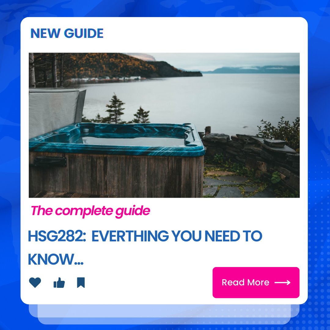 Want to find out everything there is to know about HSG282? 🏊
Our complete guide covers it all.
👉 Get your free guide today: hubs.ly/Q01VhfFl0
#swimmingpool #hottub #HSG282 #freeguide #pool ##hottub #spa #hottubs #holidayhome #UKholidays #summer #swimmingpool #hottubbing