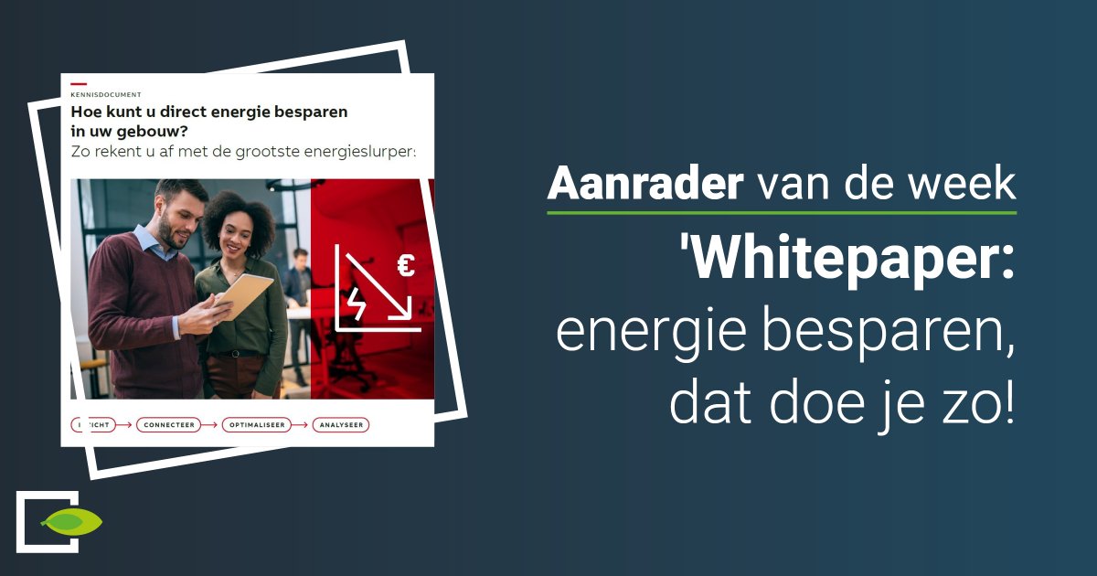 💡 De urgentie van #energiebesparing is overduidelijk: energiekosten zijn flink gestegen, sinds januari moeten kantoren minimaal energielabel C hebben en vanaf 2026 is energie-monitoring in bepaalde situaties verplicht. Lees meer via bit.ly/3JFgNoX.
