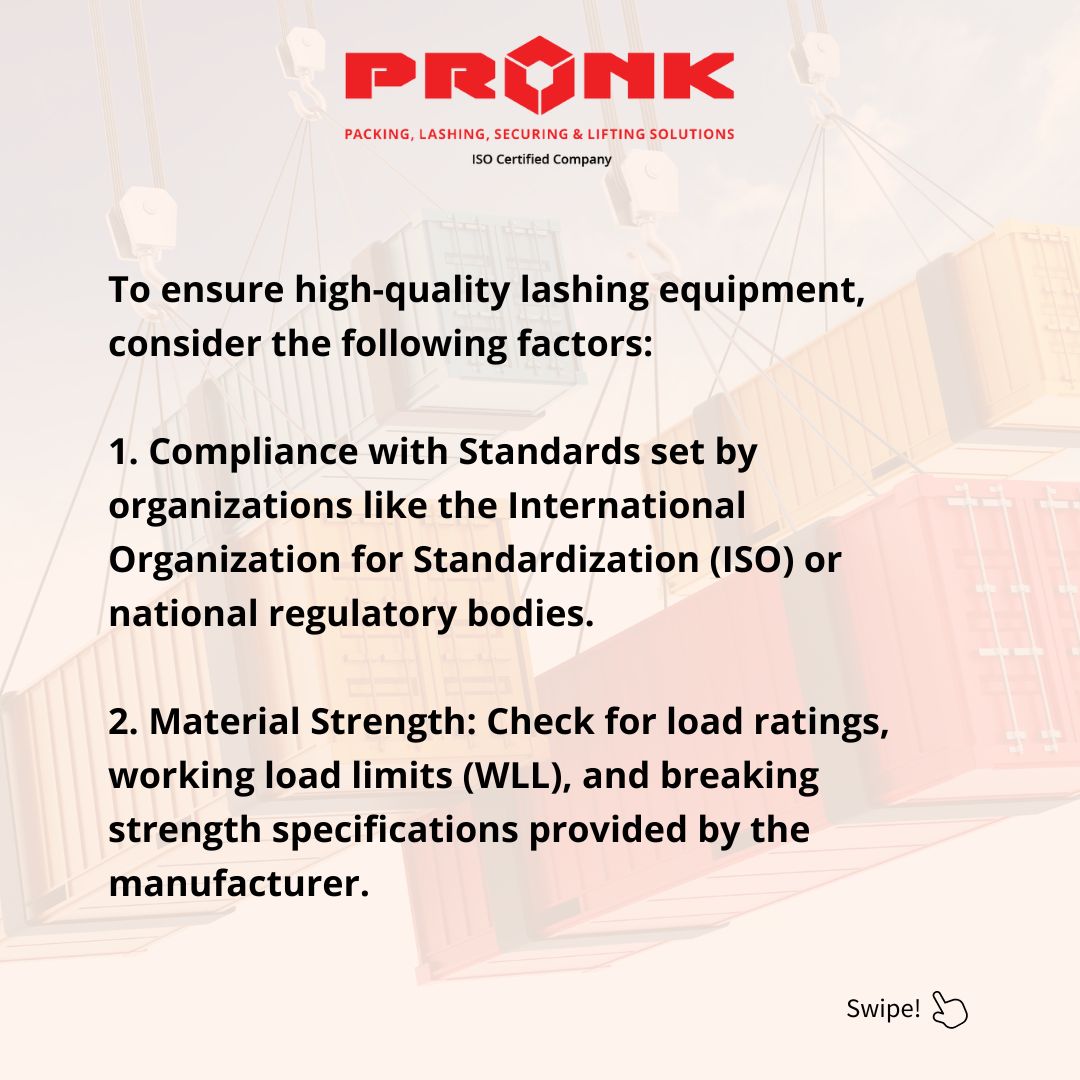 JustPronkIt's tweet image. Importance of high quality lashing equipment in the cargo process.

If you are looking for high quality lashing equipment provider, look no further. We provide lashing equipment for all your cargo and logistics needs - lnkd.in/d8jdrumf

#lashing #cargo #securing #packing