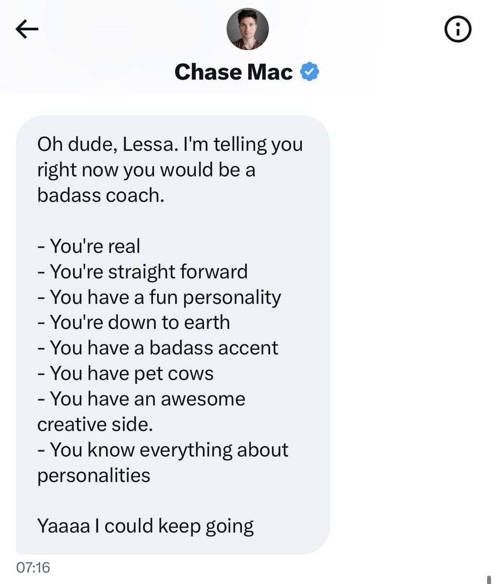 Give it up for Chase the real coach.

(coaching me to be a coach)

Hire him for 10x confidence.