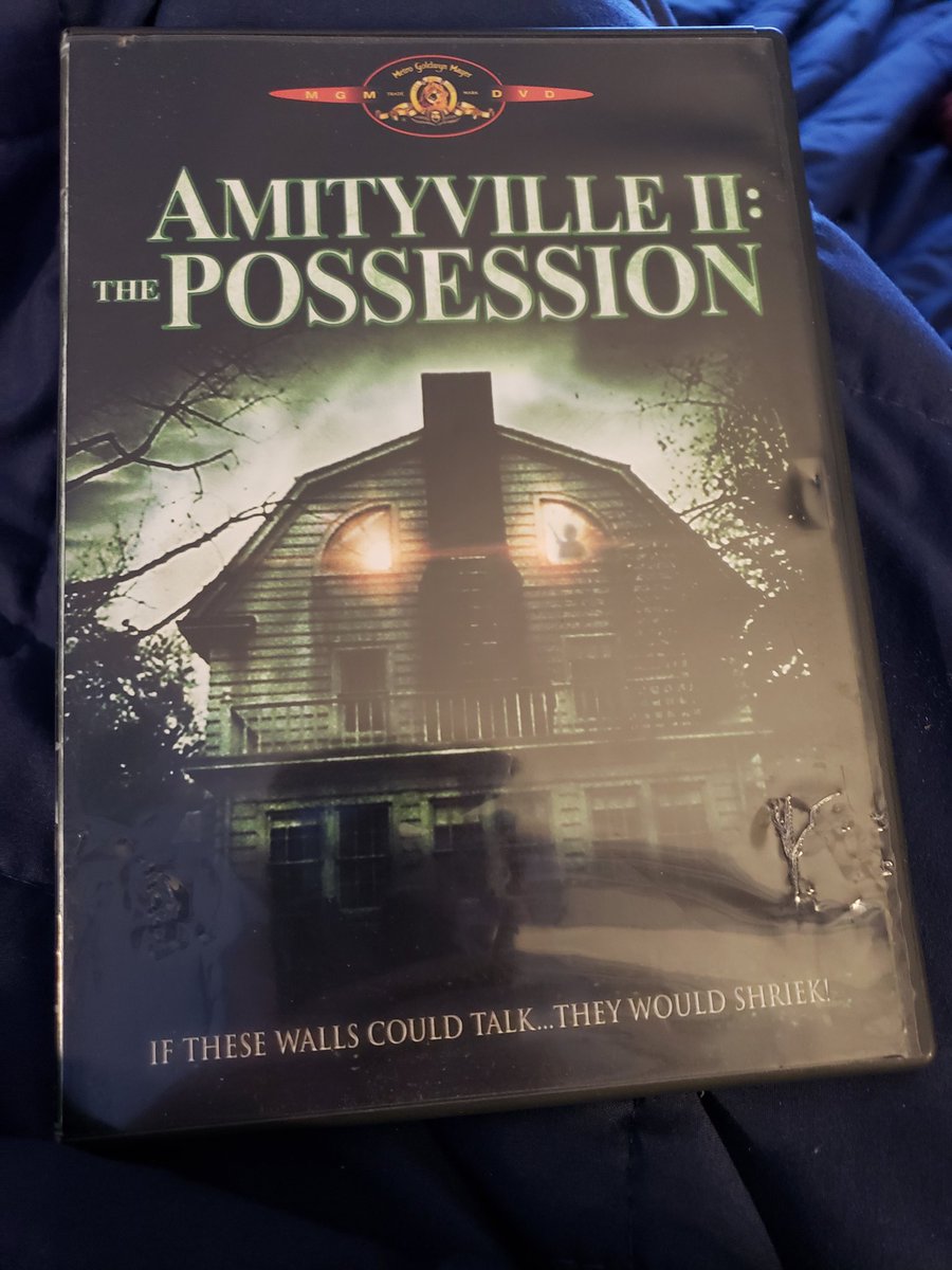 Now showing on my 80's Fest Movie 🎥 marathon...Amityville II: The Possession (1982) on classic DVD 📀! #movie #movies #horror #amityville #TheAmityvilleHorror #amityvilleiithepossession #jackmagnet #DianeFranklin #burtyoung #rutyanaalda #AndrewPrine #ripandrewprine #DannyAiello