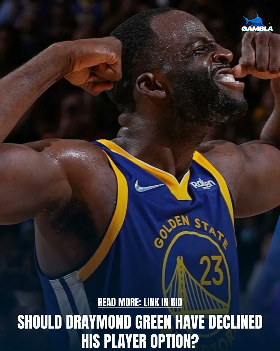 Should Draymond Green Have Declined His Player Option? 🫢 Follow us for more daily #NBA content!      

#nbanews #basketball #nbabasketball #nbaplayoffs #nbafinals #nbamemes #nbahighlights #nbadraft #lakers #ballislife #nbaallstar #dunk #bball #nbaedits #basketballislife #hoops