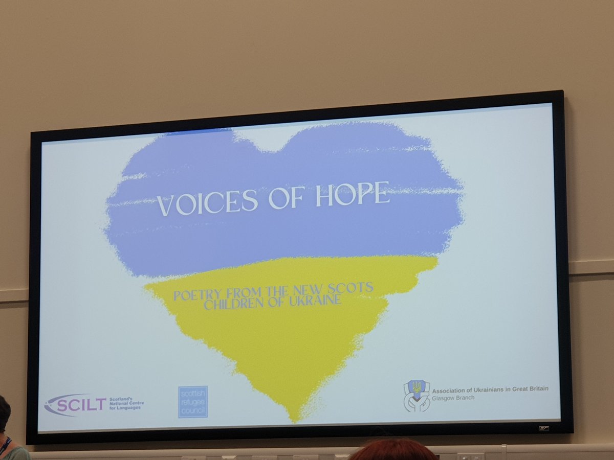 Thank you to everyone who attended the launch of the exhibition 'Voices of Hope' exhibition! It was especially wonderful to meet our inspirational young poets who write so beautifully. Full online exhibition: scilt.org.uk/VoicesofHope/t…  #refugeefestscot @AUGBGlasgow @BarnardosScot
