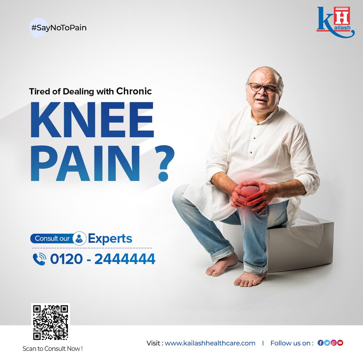KailashHealth's tweet image. Do not let your Knee pain live with you for life. Get treated in time by highly experienced Ortho Experts.

Consult our Orthopedic Doctors: kailashhealthcare.com

#kneepain #jointpain #kneeproblems #jointproblems #orthocare #BestOrthopedicians #orthohospital #KailashHospital