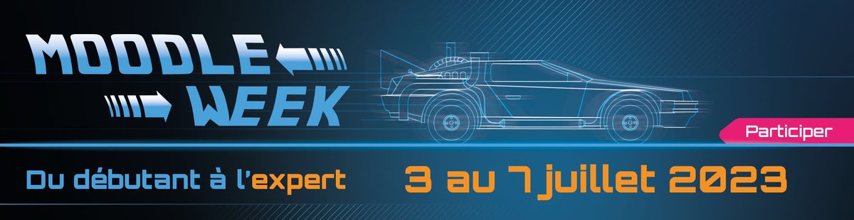 🗓️ La DRANE #GrandEst et le <a href="/mootfr23/">MoodleMoot FR 2023</a> organisent la #MoodleWeek du 3 au 7 juillet ⤵️

✔️Lundi et mardi : série de formations à distance

✔️À partir du mercredi : retransmission des conférences du #MoodleMoot, séminaire de la communauté #moodle

👉 bit.ly/moodleweek
