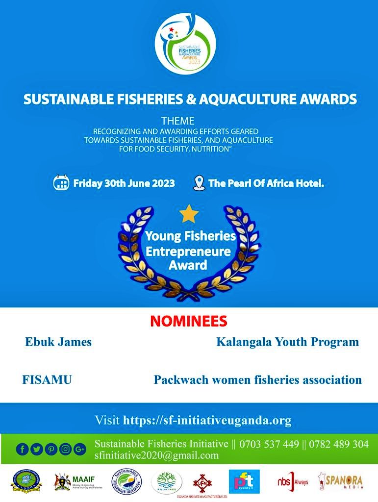 Fishing is a lucrative sector in Uganda and East Africa that has over time attracted various people to the water bodies to cash in on a trade whose prodigious market stretches all over the world,@FishInitiatives will be appreciating a number of bodies at the #SFAAwards23