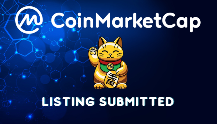 CoinMarketCap Listing is Submitted ! 🐱

#nekomeme #Coinmarketcap #memes #memecoins #presale #pinksale #10xgem #100xgem #1000XGEM